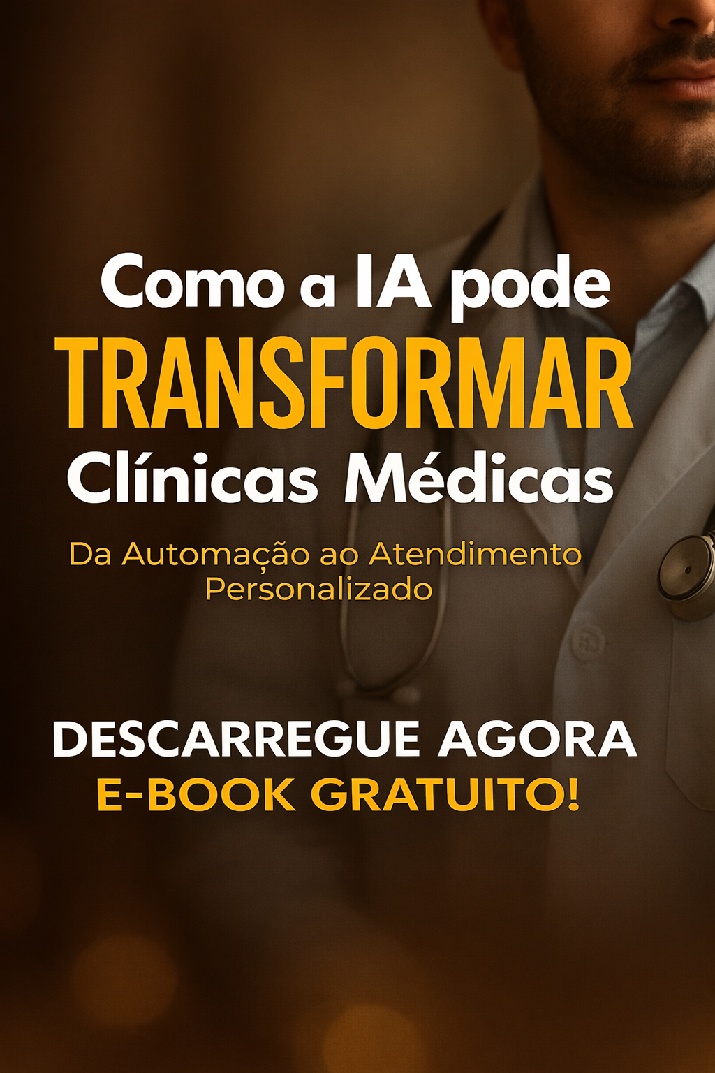 Capa do ebook: Como a IA Pode Transformar Clínicas Médicas
